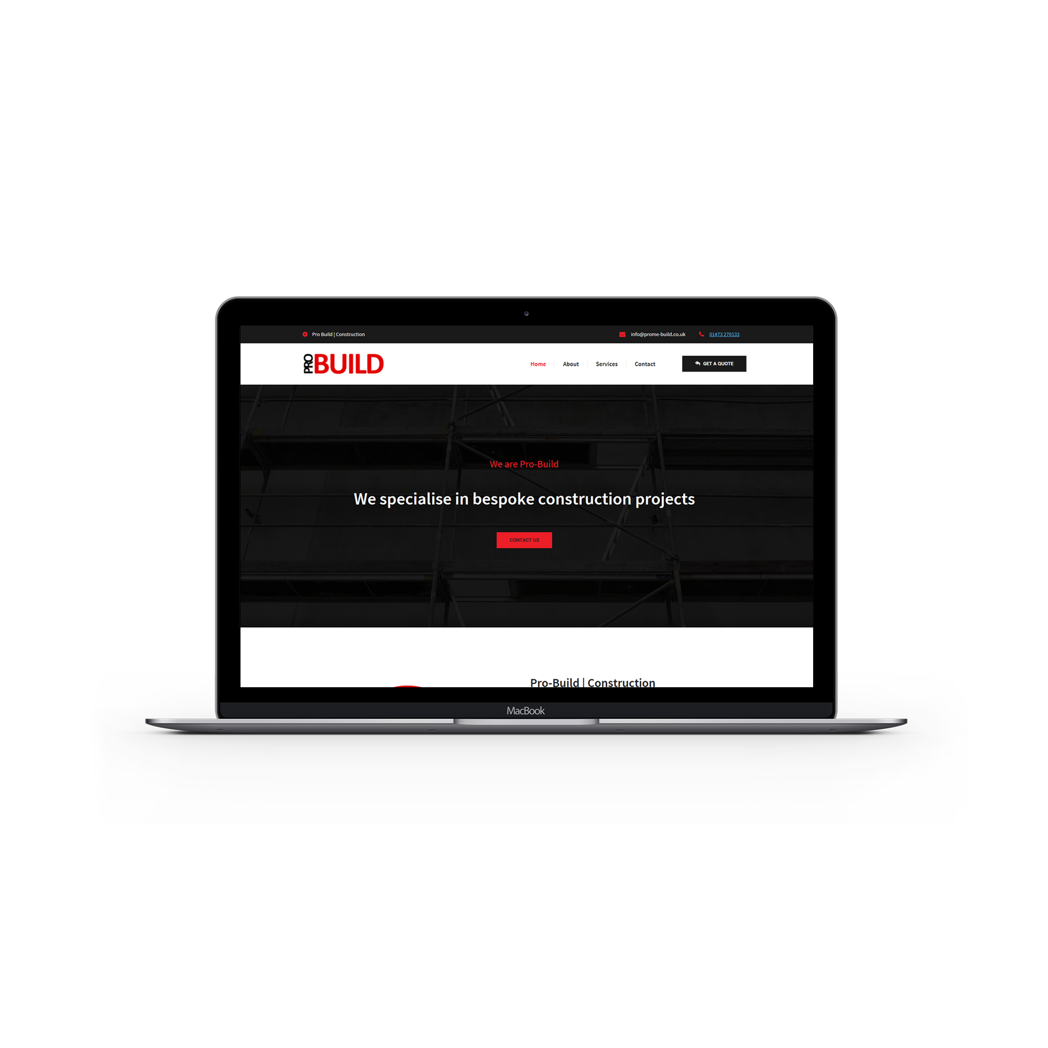 Pro Build Website Homepage